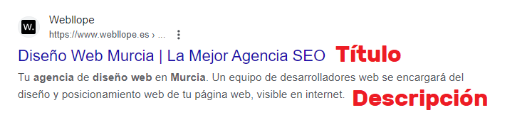 Resultados búsqueda SEO en google